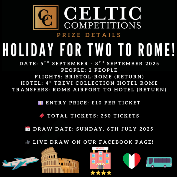 Holiday For Two To Rome Inc Flights, Hotel & Transfers! - Image 10